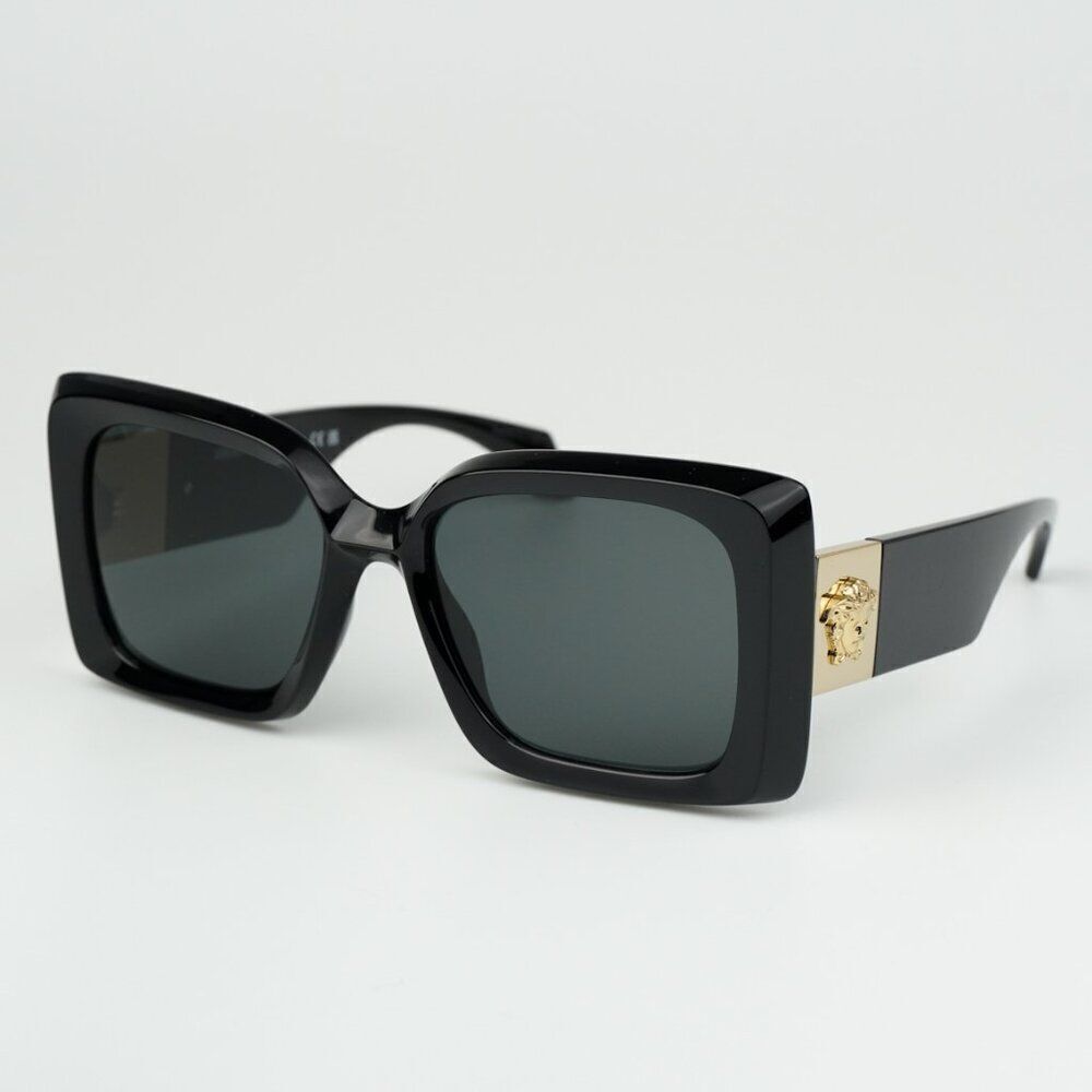 NEW Versace VE4467U GB1/87 Black Grey Butterfly Women Sunglasses VE 4467U